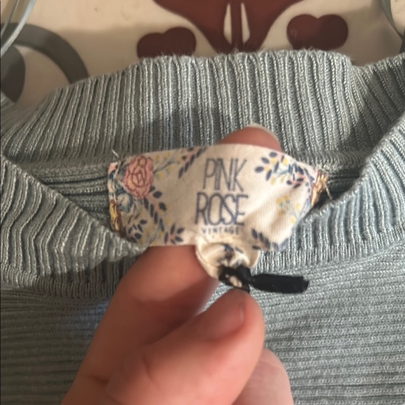 Cozy Blue Ribbed Sweater - Picture 2 of 3